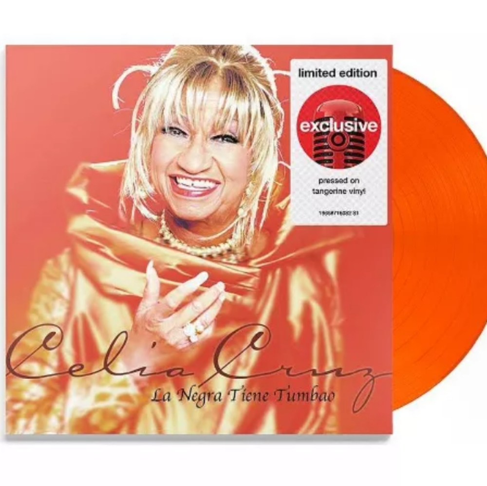 NWT Celia Cruz Target Ltd Ed Tangerine La Negra Tiene Tumbao Vinyl Record Salsa